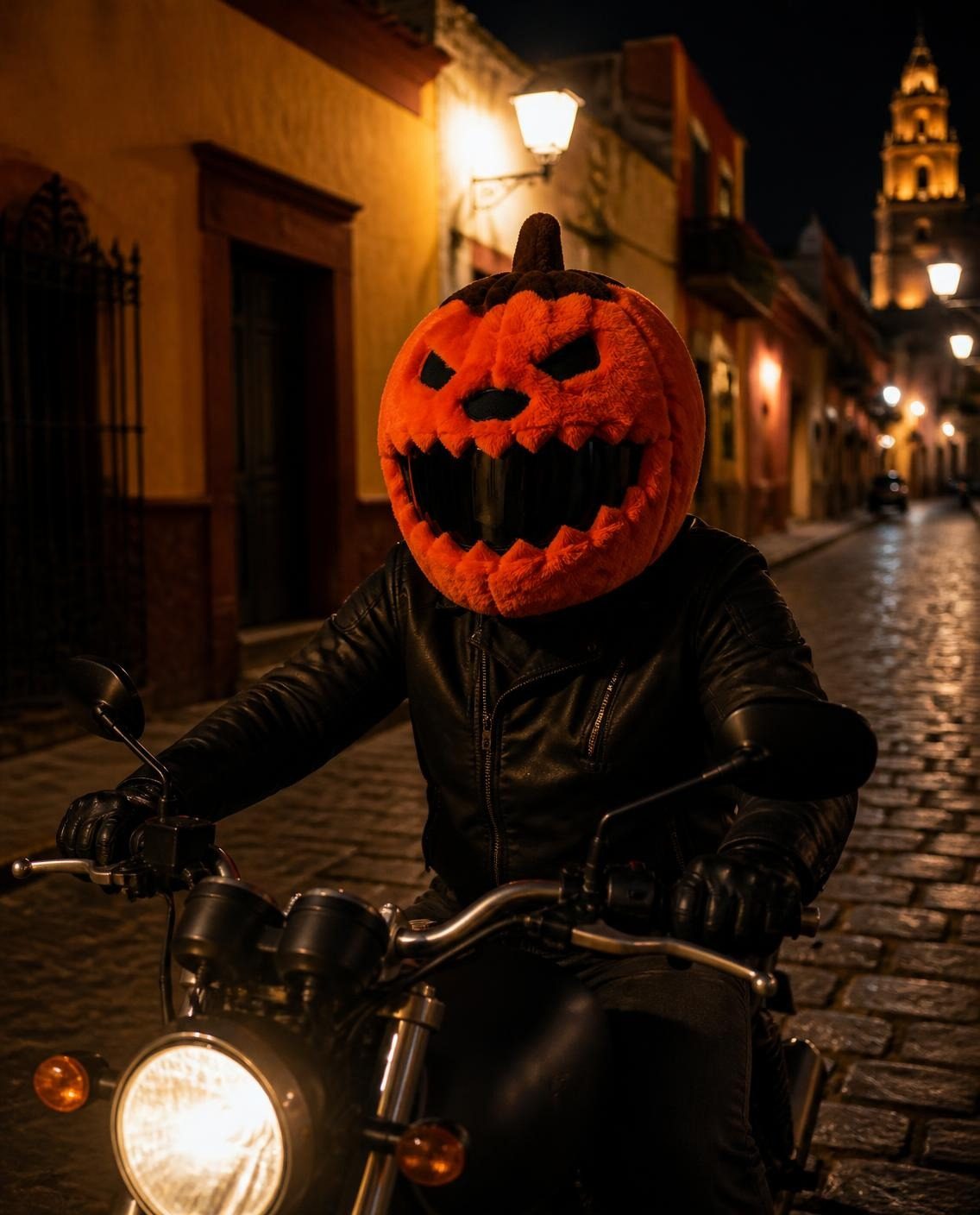 SPOOKY en la calle, de noche